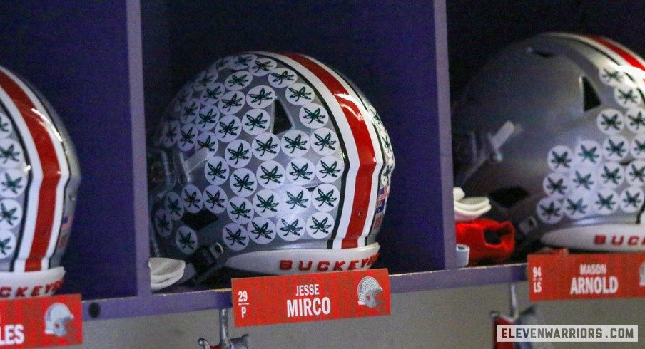 Ohio State Buckeyes helmets