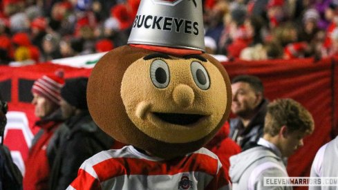 Brutus Buckeye was feeling it at Maryland