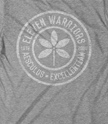 The Eleven Warriors Seal on an American Apparel track tee